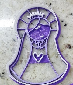 Cortante Virgencita + sello Comunión