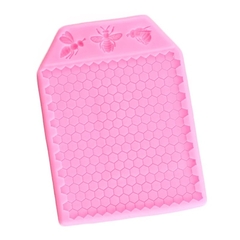 Molde de Silicona Texturador Panal de Abeja con 3 abejas - comprar online
