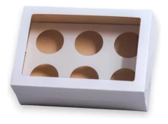 Caja Para Cupcakes x6 Cavidades