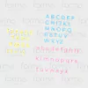 Abecedario Imprenta 1cm Sellos Letras