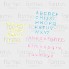 Abecedario Imprenta 1cm Sellos Letras