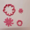 Set x 2 Cortantes Flor grande y chica + sello marcador