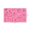Molde de Silicona Grande Rosas / Pimpollos / Hojas