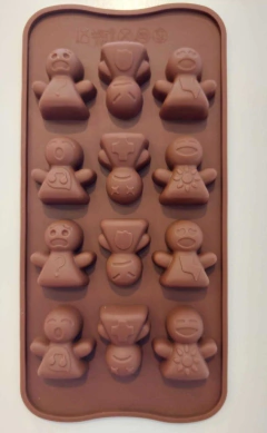Molde Silicona Muñequitos