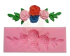Molde de Silicona Rosas x 4