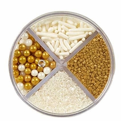 Mix Sprinkles Dorado y Blanco WILTON - comprar online