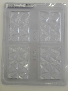 Molde Placa Chocolate Barra Triángulos BWB