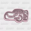Cortante + sello Cars Rayo Mc Queen 9cm