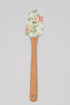 Espátula de Silicona ROSAS , Mango de madera reforzado 32cm - comprar online