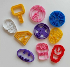 Set Mini Cortantes Super Héroes