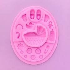 Molde De Silicona Baby Shower - comprar online
