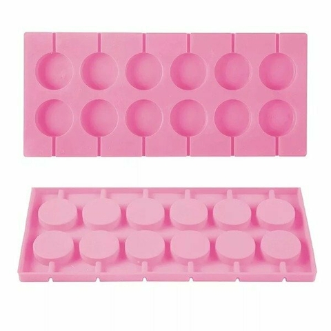 Molde de Silicona x 12 Mini paletas / chupetines