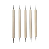 Set x 5 Bolillos Mango Madera