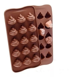 Molde Silicona Bombon Emoji Popo / Caca