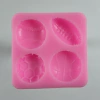 Molde Silicona x 4 Pelotas (Futbol, Rugby, Basquet, Baseball)