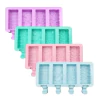 Molde de silicona x 4 Mini Icepop Helado con diseños