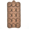 Molde de Silicona Bombones x 15 corazones con detalle