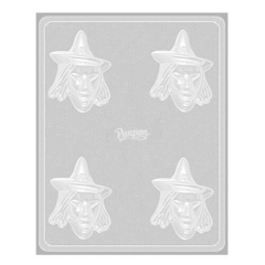 Molde Placa Cara de Bruja x 4 Parpen