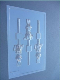 Molde De Acetato Chupetin Conejo x3