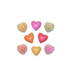 Molde Placa Acetato Corazones x 9 Parpen - comprar online