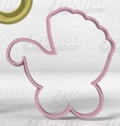 Cortante Contorno Carrito Bebe Baby Shower