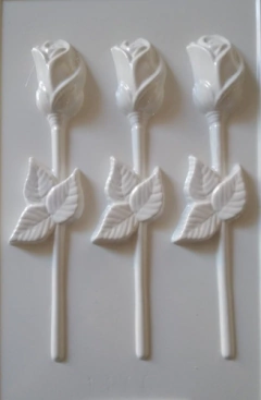 Molde PLaca Acetato Rosas con Tallos x 3