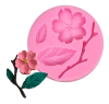 Molde de Silicona Flor de Cerezo, Hoja y Rama