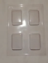 Molde placa acetato Chocolinas Bañadas x 4 cavidades