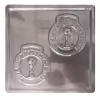 Molde Placa Acetato x 2 medallas Argentina Campeón