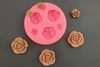 Molde de Silicona x 6 rosas pequeñas