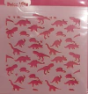 Stencil Dinos 1 10 x 10 Cm