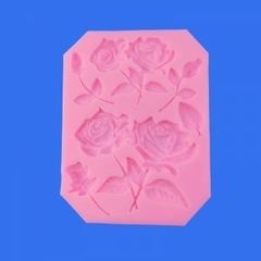 Molde de Rosas dobles