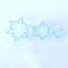 Set x 3 Cortante con Expulsor Copo de Nieve con estrellas