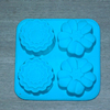 Molde de Silicona x 4 Flores Budin, oreo