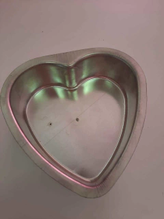 Molde Tortera Corazón Aluminio 15 x 15 x 5 cm
