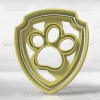 Cortante Huella Escudo Paw Patrol 7.5cm