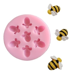 Molde de Silicona x 7 Abejas