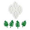 Molde de Silicona Hoja Tropical x 4 Costilla de Adan