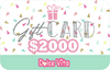 GIFT CARD - TARJETA DE REGALO $2000