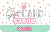 GIFT CARD - TARJETA DE REGALO $3000