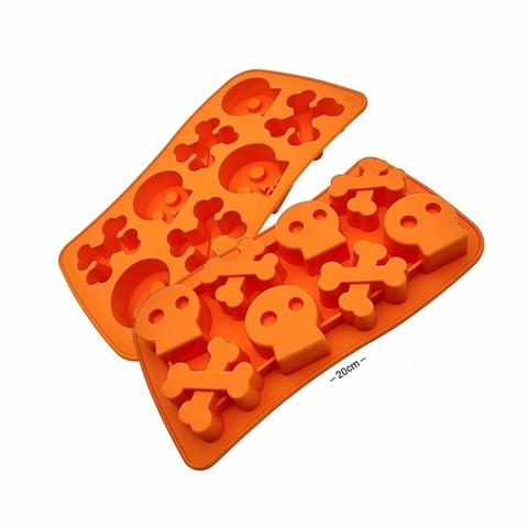 Molde Silicona Huesos y Calaveras