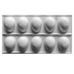 Molde Huevo de Pascua 9cm x 10 cavidades con drenaje Plastichok