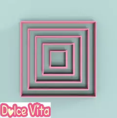 Set x 5 cortantes cuadrados de 2 a 10cm