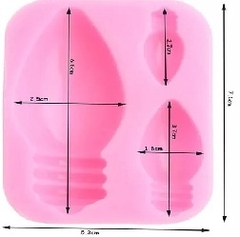 Molde De Silicona Luces de Navidad x3 - comprar online