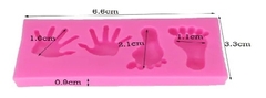 Molde De Silicona Manos y Pies Mini - comprar online