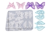 Molde de Silicona apto resina Mariposas - Alas 14.3 x 16.6cm