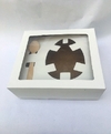 Caja Blanca Medio Huevo de Pascua 20x10