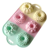 Molde De Silicona x6 Mini Budin
