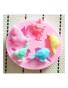 Molde Silicona Pajaritos