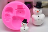 Molde de Silicona Muñecos de Nieve x 2